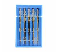 Bohin Titanium Jeans Machine Needles, 5 Pieces, Sizes 90-100, Steel
