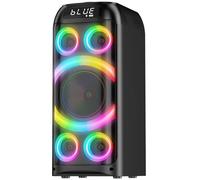 BOHINI Bluetooth Speaker, 160W Peak Powerful Loud Stereo Sound Deep Bass Wireless Boombox Portable Large Party Speakers with Subwoofer TWS Pairing Dynamic LED Light for Outdoor Camping Backyard Events