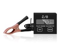 Bohisen Digital Chainsaw Tachometer Tach Gauge Digital Display Pulse Speedometer for Gesture Induction Chain Saw Cropper Generator Lawn Mower RV ATV Dirt Bike Motocross Boat Tractor (1)