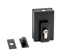 Bohle Corner Lock, Single-Sided Cylinder Rosette, Profile Cylinder, Black Ral 9005