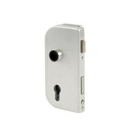 Bohle Olis Glass Door Lock Profile Cylinder, Din Left, 10 mm, Stainless Steel Colour