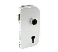 Bohle Olis Glass Door Lock Profile Cylinder, Din Right, 10 mm, Aluminium Colour C0