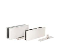 Bohle Set Alva Self-Closing Corner Fitting En 3, Pt 20 Plus, Pt 24, Brushed Stainless Steel