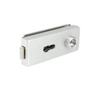 Bohle Studio Private Line Glass Door Lock, Square, Profile Cylinder, Aluminium Colour C0