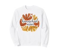 Boho Abstract Floral Wreath Homeschool Mom Art Sweatshirt