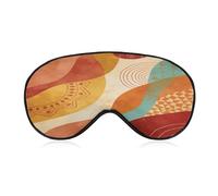 Boho Abstract Sleep Mask Block Light Eye Sleep Shade Cover Comfortable Lightweight Sleeping Blindfold Soft Breathable Night Eye Cover Adjustable Band Eye Mask for Men Women