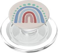 Boho Aesthetic Rainbow Pastel Blues and Pinks PopSockets PopGrip for MagSafe