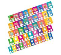 Boho Alphabet Number Cards for Preschoolers, Paper Wall Learning | Dual-use Flashcards, Supports Handwriting Skills, Nursery Walls and Bulletin Boards, Back-to-school Study Corners