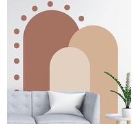 Boho Arch Peel & Stick Decal - Modern Simple Polka Dot Stickers for Walls. Abstract Nursery / Living Room Art