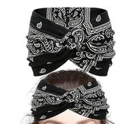 Boho Bandanas for Women - Fashion Elastic Headband | Bow Headband for Casual Style Enthusiasts Special Occasions Wedding Music Festival Outdoor Event