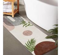 Boho Bathroom Runner, Non-Slip, Large, Long, Bathroom Rug, Cute Bath Mat for Bedroom, Hallway, Kitchen, Soft Plush, Washable Shower Rug