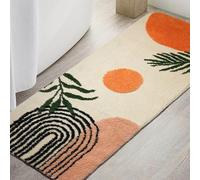Boho Bathroom Runner Rugs 24 x 60 Non Slip, Large Long Bathroom Rug Cute Bath Mat for Bathtub Washable Shower Rug