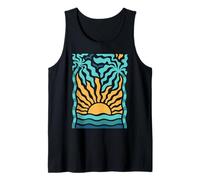 Boho Beach Sunset Summer Tropical Ocean Graphic Tank Top