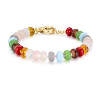 Boho Beaded Bracelets for Women, Colorful Summer Beach Bangle Bracelets, Natural Stone Gemstone Rainbow Bead Bracelet, Handmade Trendy Fashion Jewelry Gifts, Adjustable, Stone, nature stone