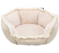 Boho bed, square, 65 × 65 cm, beige