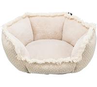 Boho bed, square, 80 × 80 cm, beige