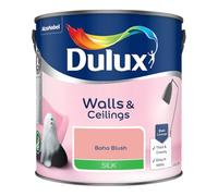 Boho Blush Walls & Ceilings Silk Emulsion Paint 2.5 L - Smooth Washable Silk Finish, Quick Dry, Low-VOC, Easy Application for Interior Walls & Ceilings
