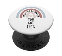 Boho Boho Rainbow Heart You Got This Inspirational Quotes PopSockets Adhesive PopGrip