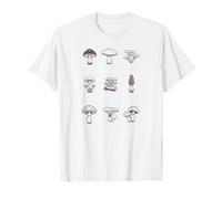 Boho Botanical Mushroom | Botanical Aesthetic | Line Art T-Shirt