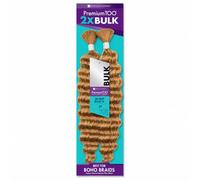 Boho Braids Human Hair Extensions 100g PremiumToo bulk weaving - 2x deep human hair blend for boho, knotless box or curly loose wave styles - 1 pack (18 inch, 27 HoneyBlonde)