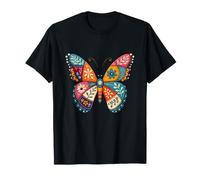 Boho Butterfly Floral Nature Lover Wings T-Shirt