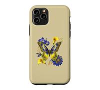 Boho Butterfly Orchid Calla Floral Leopard Print Art Case for iPhone 11 Pro