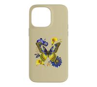 Boho Butterfly Orchid Calla Floral Leopard Print Art Case for iPhone 14 Pro Max