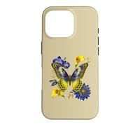 Boho Butterfly Orchid Calla Floral Leopard Print Art Case for iPhone 16 Pro