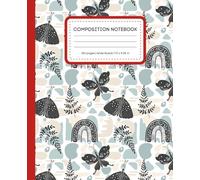 Boho Butterfly & Rainbow Wide Ruled Composition Notebook: for Writing, Journaling, and Creative Reflection - 120 Pages - 7.5 x 9.25 in