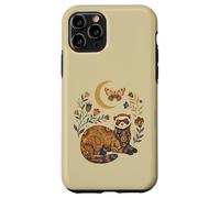 Boho Celestial Ferret Moon Floral Case for iPhone 11 Pro