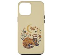 Boho Celestial Ferret Moon Floral Case for iPhone 12 Pro Max