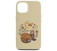 Boho Celestial Ferret Moon Floral Case for iPhone 13