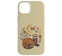 Boho Celestial Ferret Moon Floral Case for iPhone 14 Plus