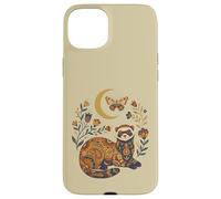 Boho Celestial Ferret Moon Floral Case for iPhone 15 Plus