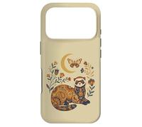Boho Celestial Ferret Moon Floral Case for iPhone 17 Pro