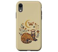 Boho Celestial Ferret Moon Floral Case for iPhone XR