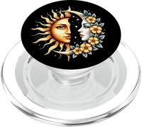 Boho Celestial Sun Luna Astrology Moon Academia Floral PopSockets PopGrip for MagSafe