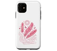 Boho Chic Celestial Feather Moon Sun Mystic Lover Case for iPhone 11