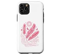 Boho Chic Celestial Feather Moon Sun Mystic Lover Case for iPhone 11 Pro