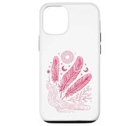 Boho Chic Celestial Feather Moon Sun Mystic Lover Case for iPhone 12/12 Pro