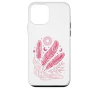 Boho Chic Celestial Feather Moon Sun Mystic Lover Case for iPhone 12 mini