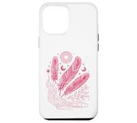 Boho Chic Celestial Feather Moon Sun Mystic Lover Case for iPhone 12 Pro Max