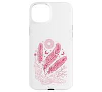 Boho Chic Celestial Feather Moon Sun Mystic Lover Case for iPhone 15 Plus