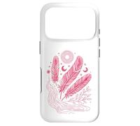 Boho Chic Celestial Feather Moon Sun Mystic Lover Case for iPhone 17 Pro