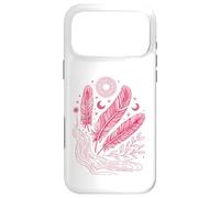 Boho Chic Celestial Feather Moon Sun Mystic Lover Case for iPhone 17 Pro Max