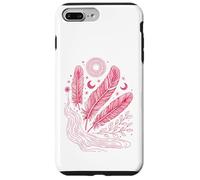 Boho Chic Celestial Feather Moon Sun Mystic Lover Case for iPhone 7 Plus/8 Plus