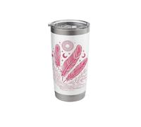 Boho Chic Celestial Feather Moon Sun Mystic Lover Stainless Steel Insulated Tumbler