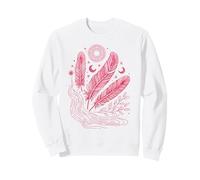 Boho Chic Celestial Feather Moon Sun Mystic Lover Sweatshirt