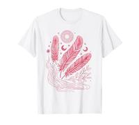 Boho Chic Celestial Feather Moon Sun Mystic Lover T-Shirt