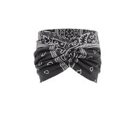 Boho Chic Crystal and Pearl Headband, Printed Cross Yoga Headband, Non Slip Wide Head Bands for Women, Stretch Boho Style & Paisley Print Hair Band, Aurali Acssart Vintage Head Wrap